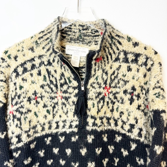 Handknit for Jones New York | 90's Vintage Wool Mohair Pullover - Picture 3 of 6